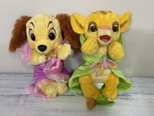 Disney Babies Lion King Simba Leaf Blanket Lady and the Tramp pink blanket lot  picture