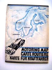 1930's Travel Map Norway, Finland, Denmark & Sweden - Nice Colors * picture