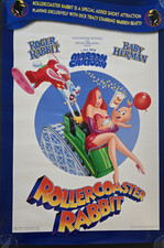 VTG 1990 Rollercoaster Rabbit Poster 18x27 Serial Numbered Roger Jessica Disney picture