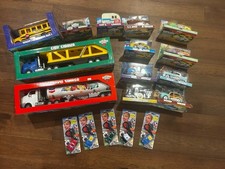 Chevron Cars Huge 18 Pc Lot NIB Carry Carrier Tanker Bus Mini Cars RARE picture