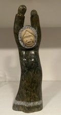 Eskimo Woman Dancing By: Ron Ekemo - 12 inches total height picture
