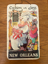 Vintage 1979 Leo Meiersdorff “Cooking with Jazz” Art Poster Board picture