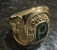 Publix Vintage Oversized Gold Color Champions Ring / Paperweight Collectible picture