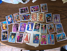 Vintage Panini Barbie Trading Cards In French Set Of 42 Cards Mattel 1992 picture
