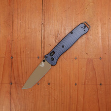 Benchmade 537FE-02 Bailout® Blue Aluminum Handle M4 Steel Folding Knife picture