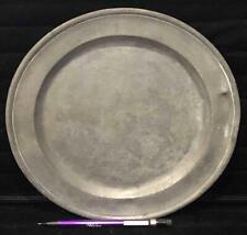 18th C, Antique English Pewter Plate, Burford and Green, England, c. 1748 picture