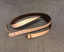 Natural Leather Musket Sling with Brass Buckle - Flintlock Muzzleloader Sling picture