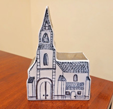 MOLLY HATCH Church Building Ceramic Collectible Home Decor Building HTF picture