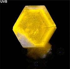 88 Ct. Fluorescent Rare Hexagonal Apatite Huge Crystal On Feldspar From Kunar picture