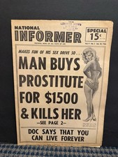 1966 Jan 30th National Informer Newspaper, Man Buys Prostitute/Kills Her (VRN10F picture