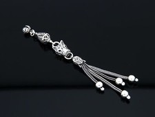 Wolf dog themed Silver tassel 925 silver Islamic Prayer Beads Misbaha 710497 picture