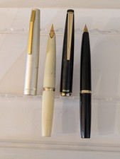 Vtg 2x Pilot Fountain Pen Lot - 14k Nib - Steel Gp Nib picture