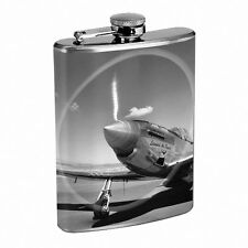 Vintage Airplane D4 8oz Hip Flask Stainless Steel Retro Classic Aircraft  picture