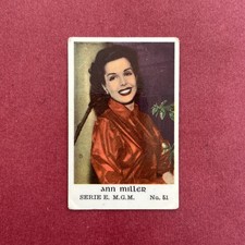Ann Miller 1954 Dutch Gum Serie E #51 Non-Sport Trading Card picture