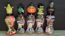 Belly Washers Halloween Bottles Lot of 5 Shriek Frankenstein Empty picture