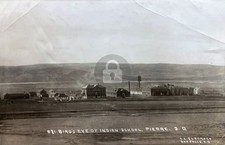 1909 Pierre South Dakota Indian Day School Bird’s Eye View RPPC Postcard COPY picture