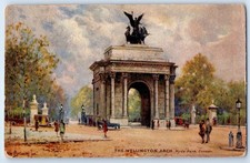 England Postcard Wellington Arch Hyde Park A. Breanski c1910 Oilette Tuck Art picture