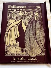 Vintage 1979 Folkwear Sewing Pattern Costume Kinsale Cloak With Hood #207 picture