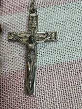Hayward Sterling Silver Rosary – Genuine Rosewood Beads – NOS New in Box w/ Tags picture