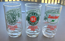Sinclair Gas Logo Tumbler Glasses, Through the Years, 1916 to 1959 Fill Your Set picture