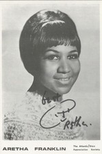 Aretha Franklin 8x10 Photo Reprint Soul Singer Facsimile Autograph Wall Art picture