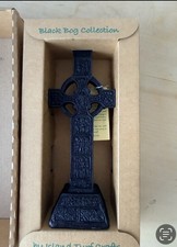 Black Bog Collection Handmade Celtic High Cross Decorative Figurine 7” picture