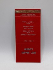 Vintage Guido's Supper Club & Cozy Lounge Matchbook Covers Lot picture