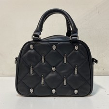 Beetlejuice Handbook for the Recently Deceased Dolores Satchel Bag Black Skulls picture