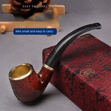 Durable Wooden Wood Sense Smoking Pipe Tobacco Cigarettes Cigar Resin Pipes Gift picture