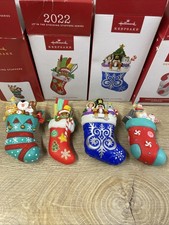4 Hallmark 2021-2023 STOCKING STUFFERS Ornaments 1,2,3 Series +excl. *GUC Read picture