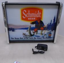 Schmidt Beer Ice Fishing Scene LED Display light sign box picture