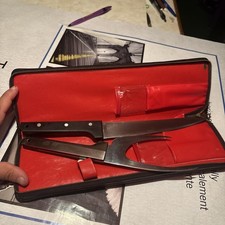 Vntg Vernco Hi-CV Stainless Hand Honed Knife Carving Set Made In Japan picture