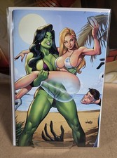 13/15 Totally Tighter Lines She-Hulk Sue Storm Jose Varese Naughty Virgin Bikini picture