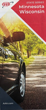 New AAA MINNESOTA - WISCONSIN STATE ROAD MAP Highway Tour MN/WI LATEST 2025 picture