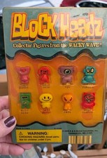 Vintage Block Headz Collector Figures From Wacky Wave picture