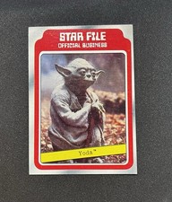 SHARP 1980 Topps Star Wars The Empire Strikes Back YODA Star File #9 Rookie Card picture