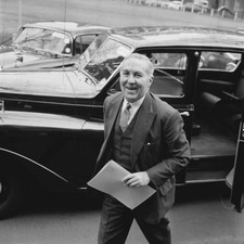British Conservative politician Henry Brooke the Home Secretary at- Old Photo picture
