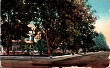 Antique Postcard Beautiful Residence Street in Sunny California E.H. Mitchell picture