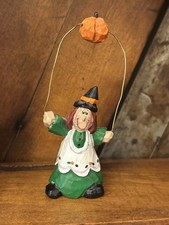 Eddie Walker Midwest of Cannon Falls Halloween Mini Witch with Pumpkin picture