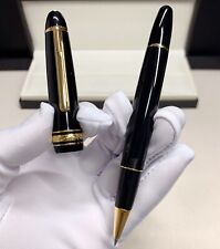 Luxury 149 Series Bright Black+Gold Clip 0.7mm nib Rollerball Pen No Box picture