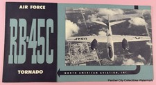 c1950s Manufacturer Brochure North American Aviation USAF RB-45C Tornado Bomber picture