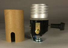 New On/Off Turn Knob Lamp Socket Interior w/ 1/8F Hickey & Paper Insulator 110i picture