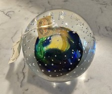 Marian Pyrcak Mouth Blown Crystal Paperweight Hand Made Poland Signed MP, 2 picture