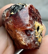 74 CT  AmazingNatural Red Zircon Crystal From Skardu Pakistan picture