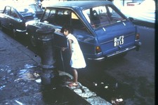 c1960's Kodachrome 35mm Slide Fiat 124 Familiare Rome Italy Street European City picture
