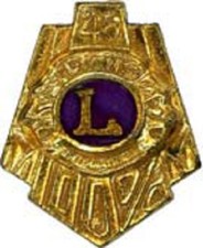 Lions Club Pins - 100% Attendance 1945 - 1946 picture