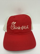 Chick-fil-A Trucker Hat Adjustable Embroidered Logo Mesh Red picture