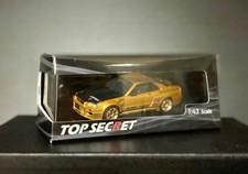 Tokyo Auto SAlon Limited TOP SECret R34 Gold 1/43 Scale picture