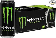 Monster Energy Drink, Green, Original, 16 Ounce (Pack of 15) Fresh Supply picture