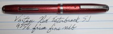 Vintage Esterbrook SJ Red Fountain Pen 9556 Firm Fine Nib 1950s picture